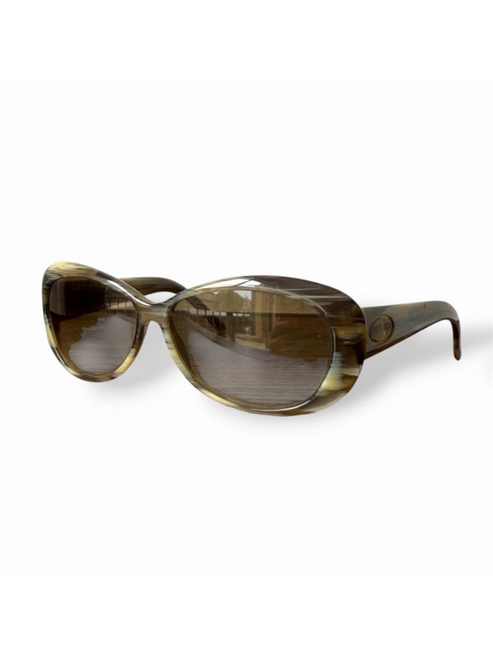 Gucci Havana DA Tortoise Brown Green Women's Sunglasses 2933/S